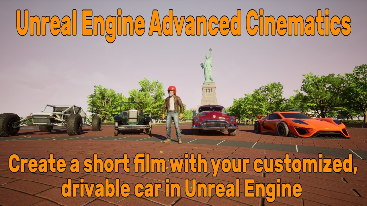 UE 5.6 Advanced Cinematics - Chap. 3 - Customize any car using UE Vehicle Tempate - Ep. 2 The Short