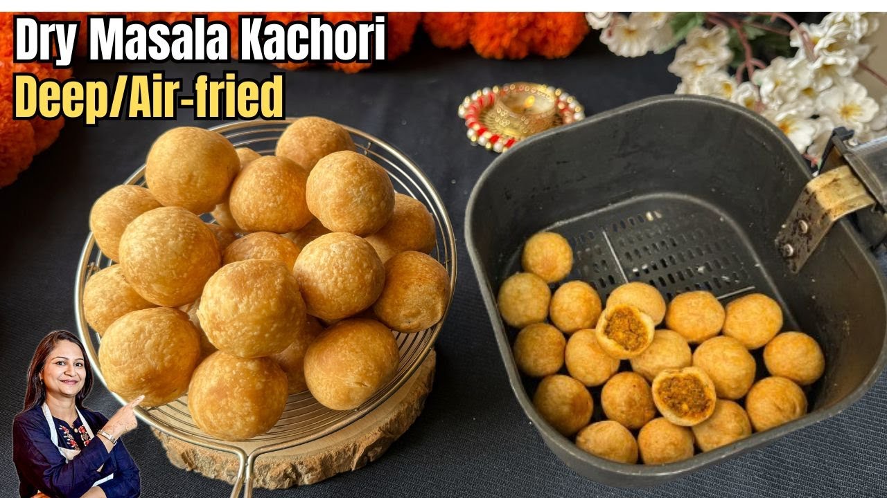 Haldiram Style Mini Dry Masala Kachori | Diwali Snacks | Farsan  Kachori Recipe | Khasta Kachori