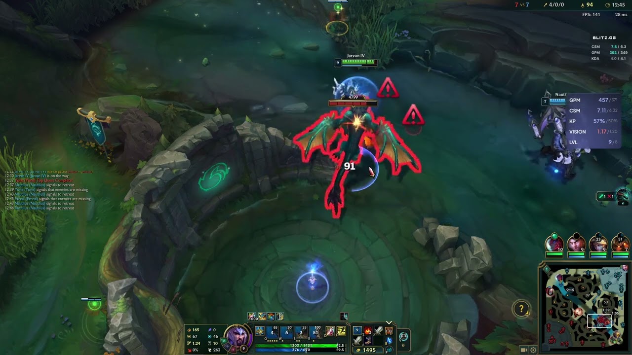 jarv vs shaco(1st)