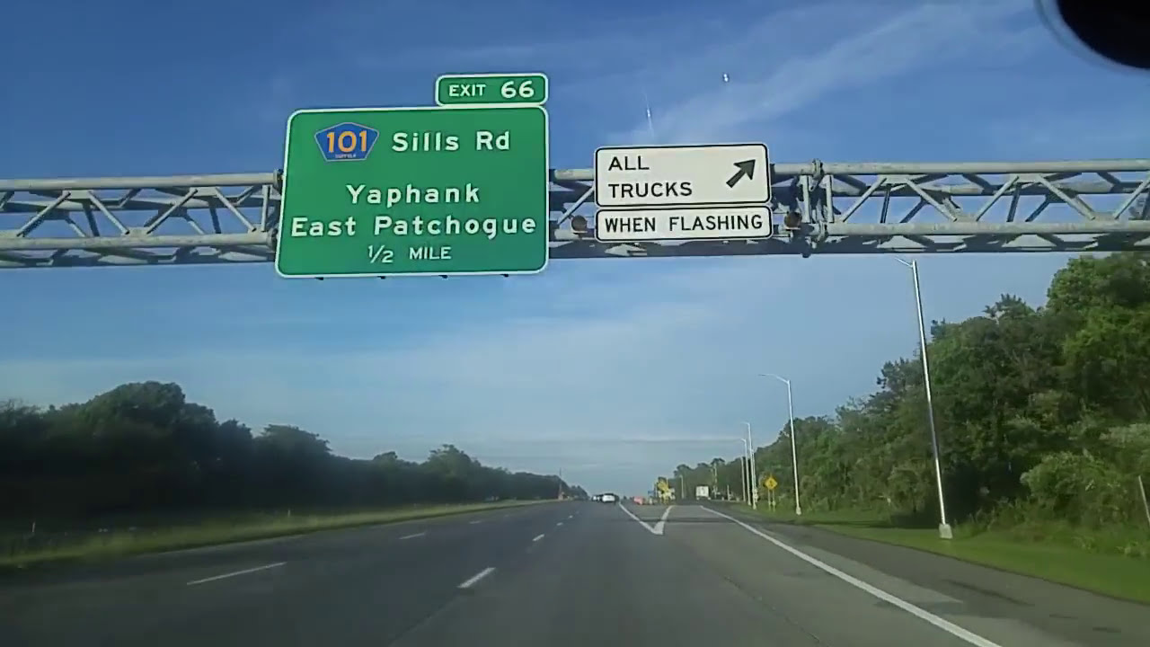Driving from Holtsville to Riverhead in Suffolk,New York