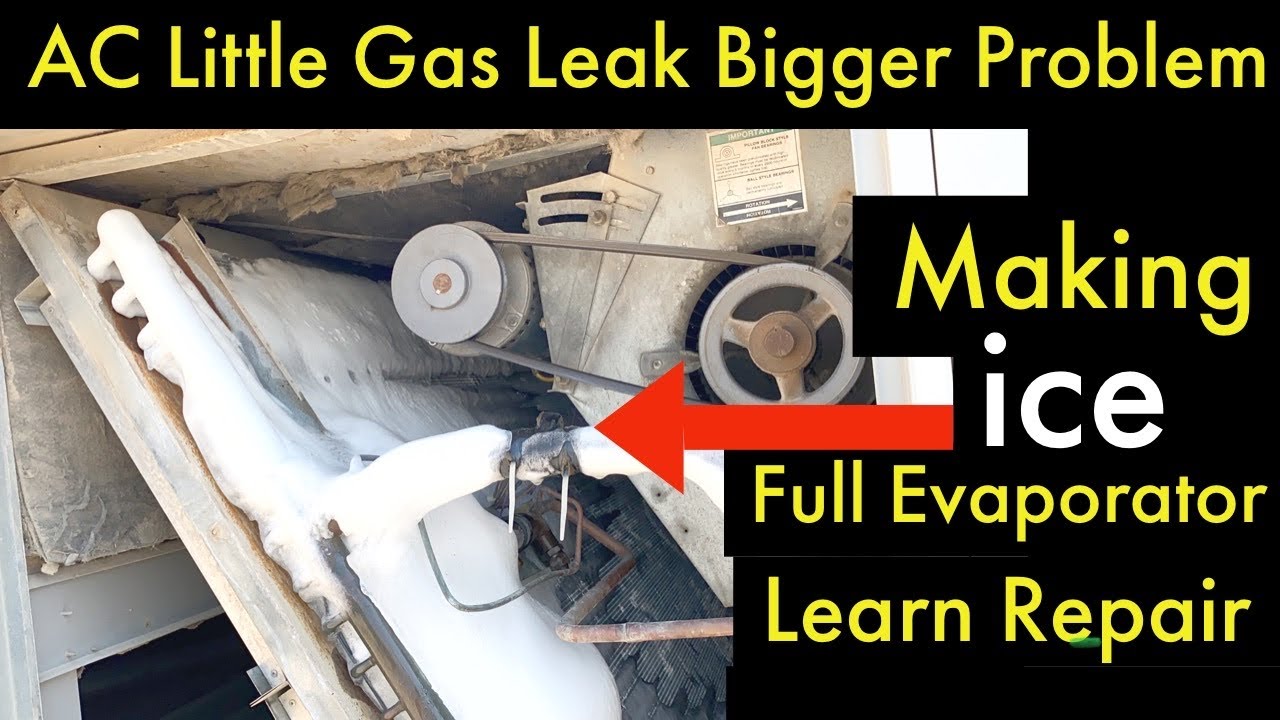 Package Unit routine checkup found evaporator full ice freezing why How many reason Learn Repair
