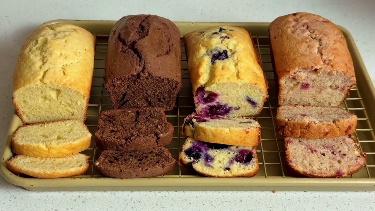One Batter - Four Mini Loaf Cake Tutorial | Step-by-Step | Every Stage Shown