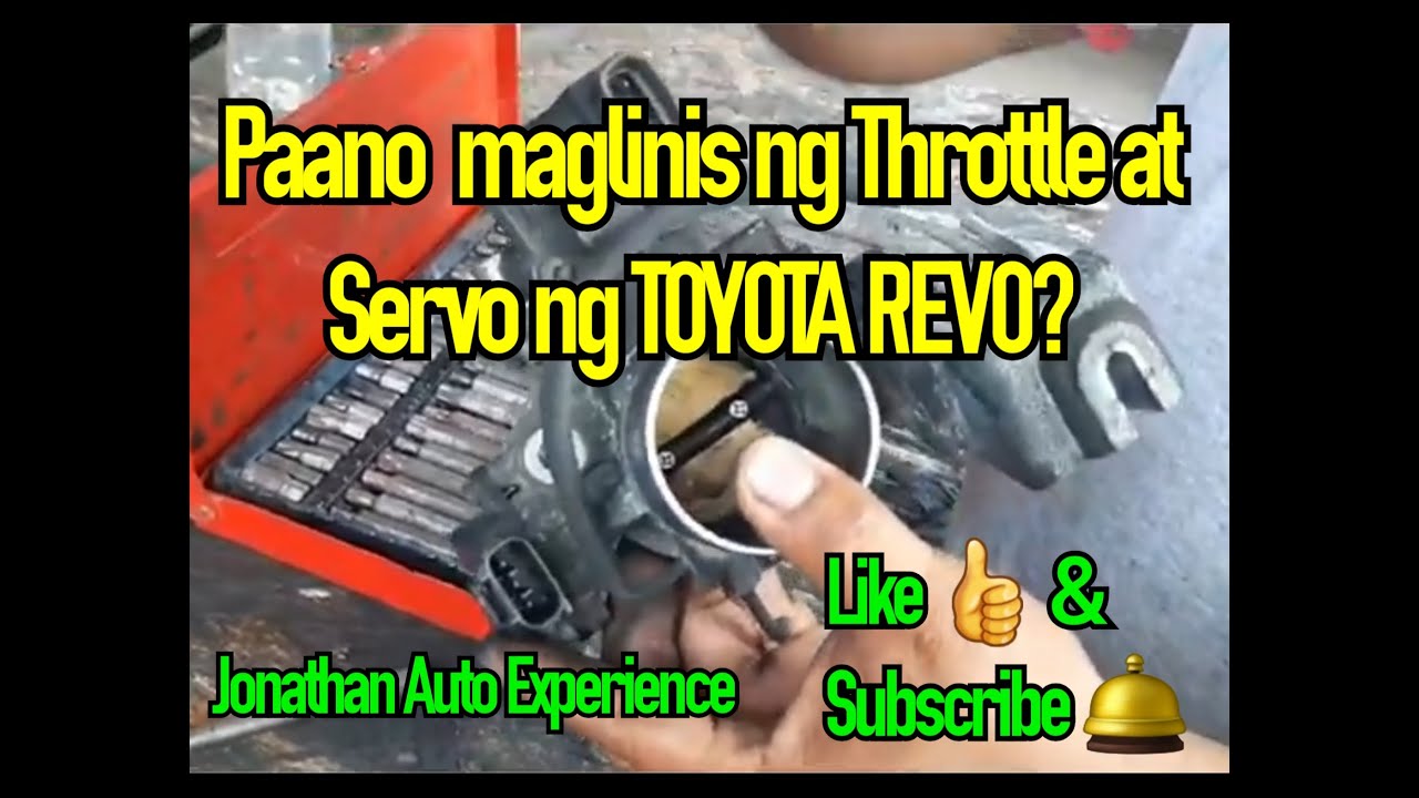 Paano maglinis ng Throttle at Servo TOYOTA REVO
