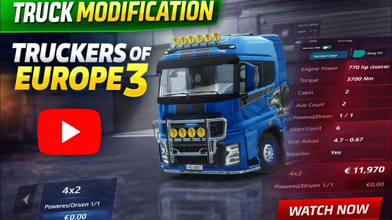 Truck modification in truckers of Europe 3 🔥💯