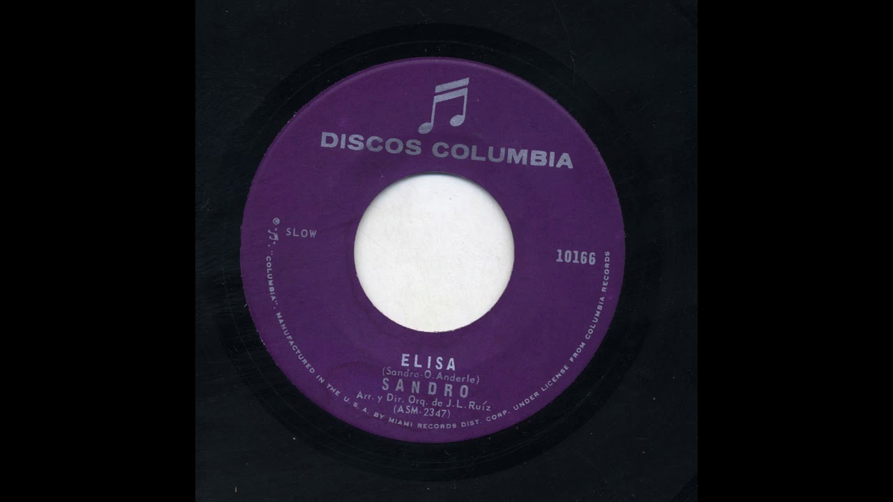 Sandro - Elisa - Columbia 10166