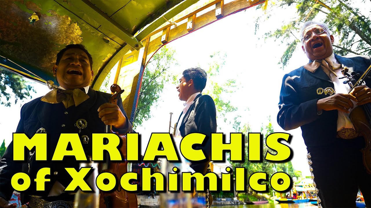 Mariachis & The Canals of Xochimilco - Scenic Tour with Festive Music - 4K HDR