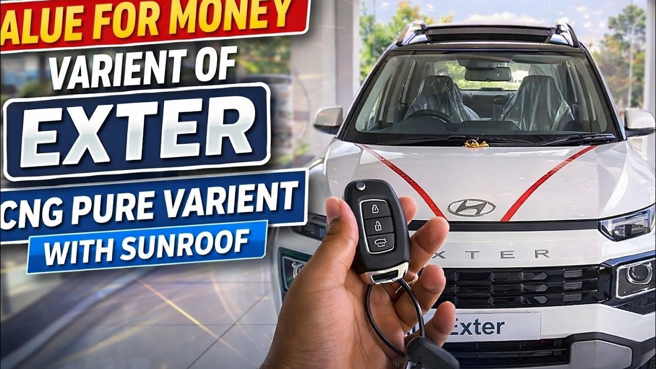 All new 2026 ❣️EXTER !! CNG PURE !! Value for money varient 💰!!