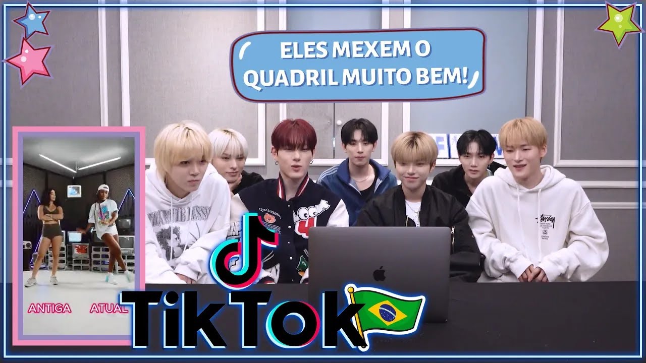 GRUPO DE KPOP REAGE A COREOGRAFIAS ANTIGAS E ATUAIS NO TIKTOK BRASILEIRO (COM ALL(H)OURS)