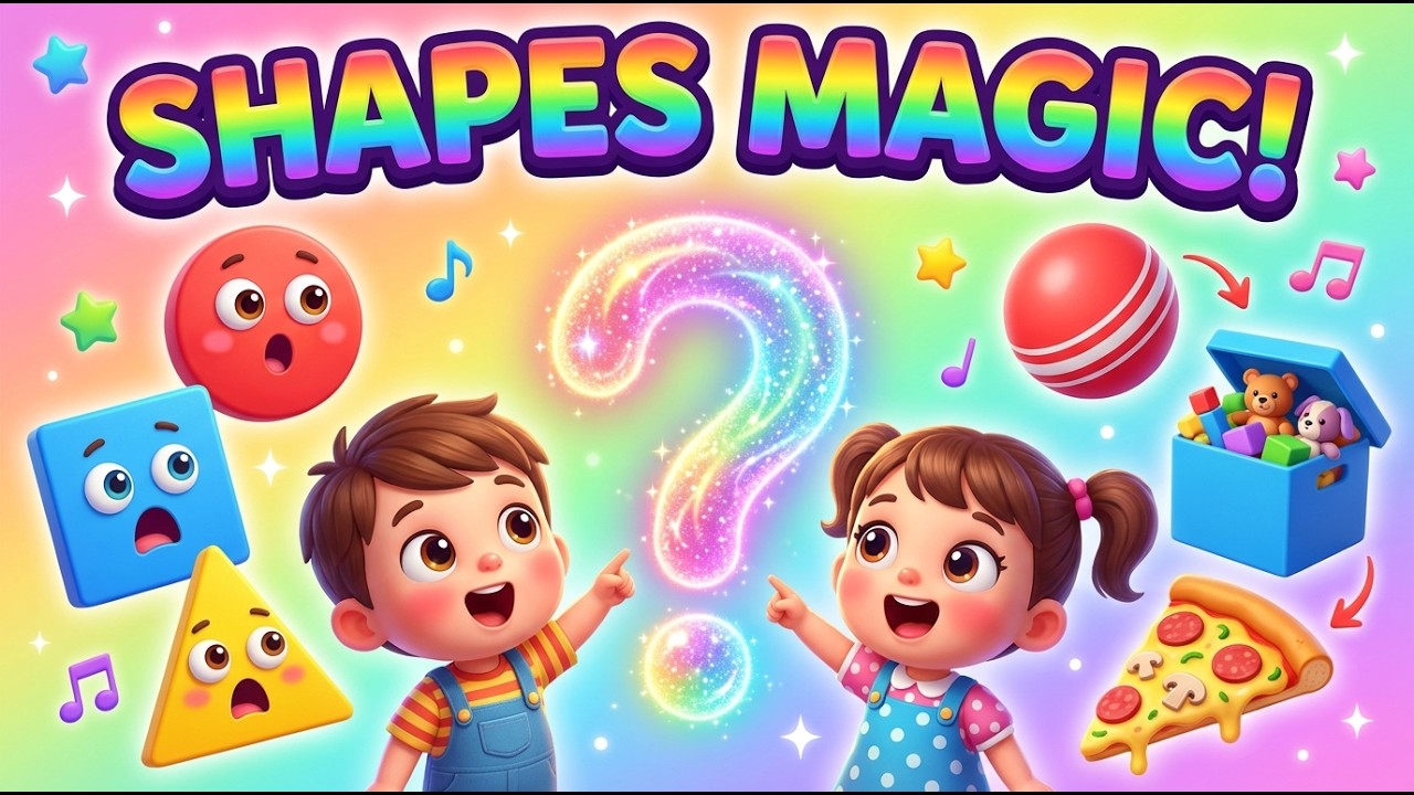 Shapes Song for Kids 🎵 | Learn Shapes with Fun Transformations | Preschool Nursery Rhymes