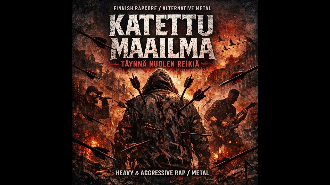 Katettu maailma täynnä nuolen reikiä
