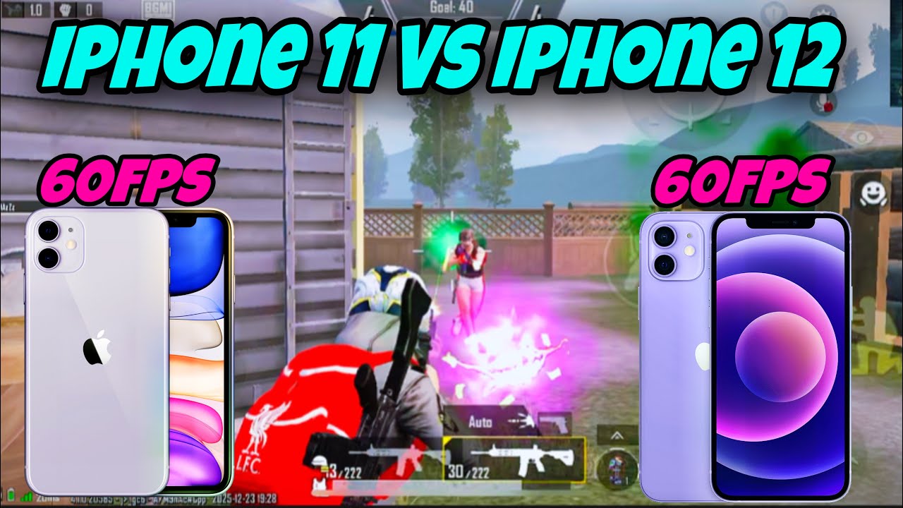 iPhone 11 vs iPhone 12 🐚 1v1 tdm player | 60fps vs 60fps 