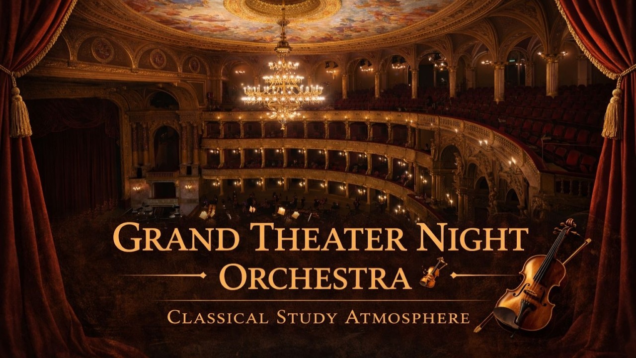 Grand Theater Night Orchestra 🎻 Classical Study Atmosphere