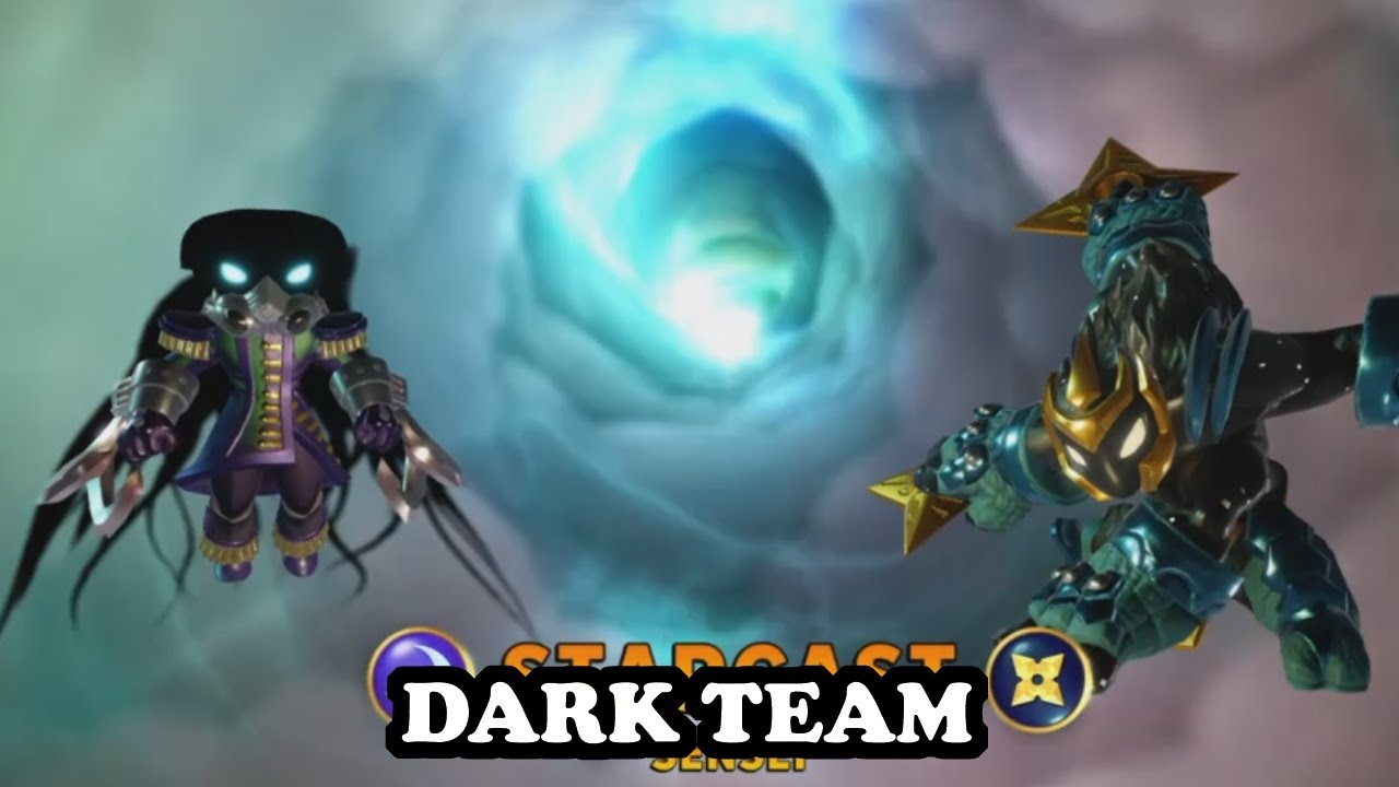 Skylanders Imaginators - Nightfall & Starcast GAMEPLAY - DARK TEAM