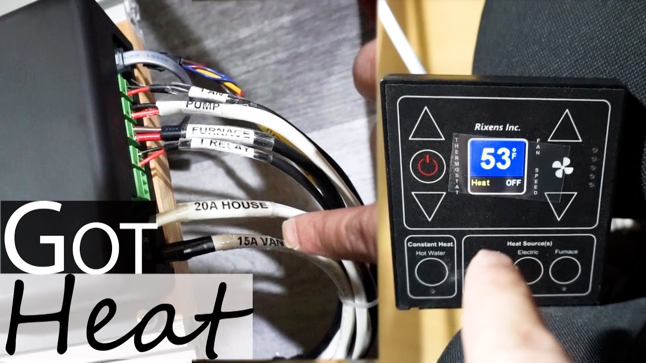 NO PROPANE Hydronic Heat, Electrics & Start up | FOUR SEASON VAN LIFE | EP.46