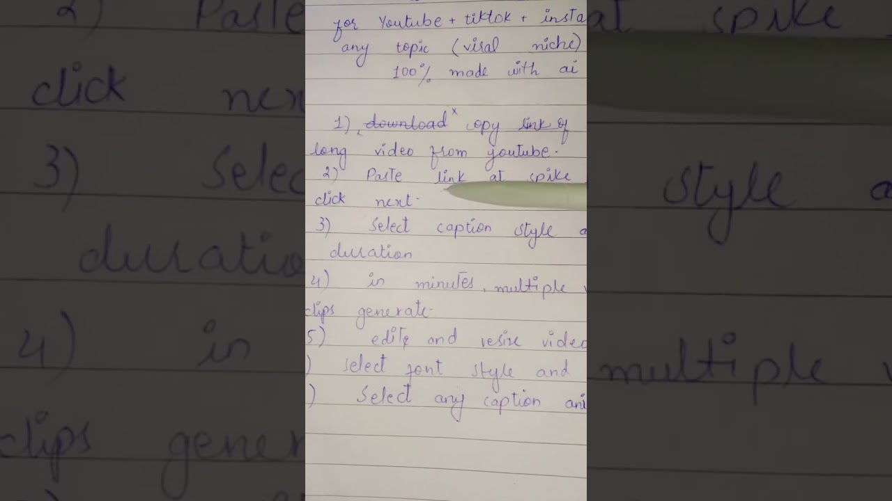 How to generate multiple short videos with Ai 