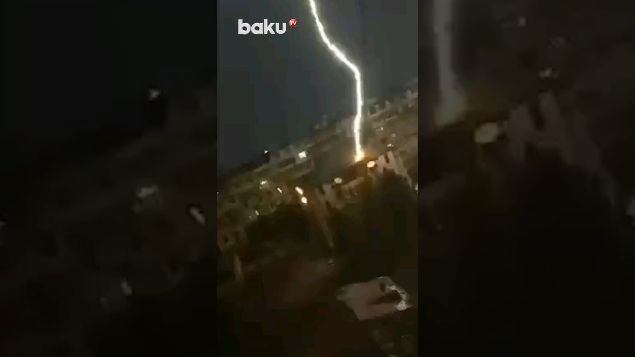Завораживающее Природное Явление – Небывалая Молния в Баку