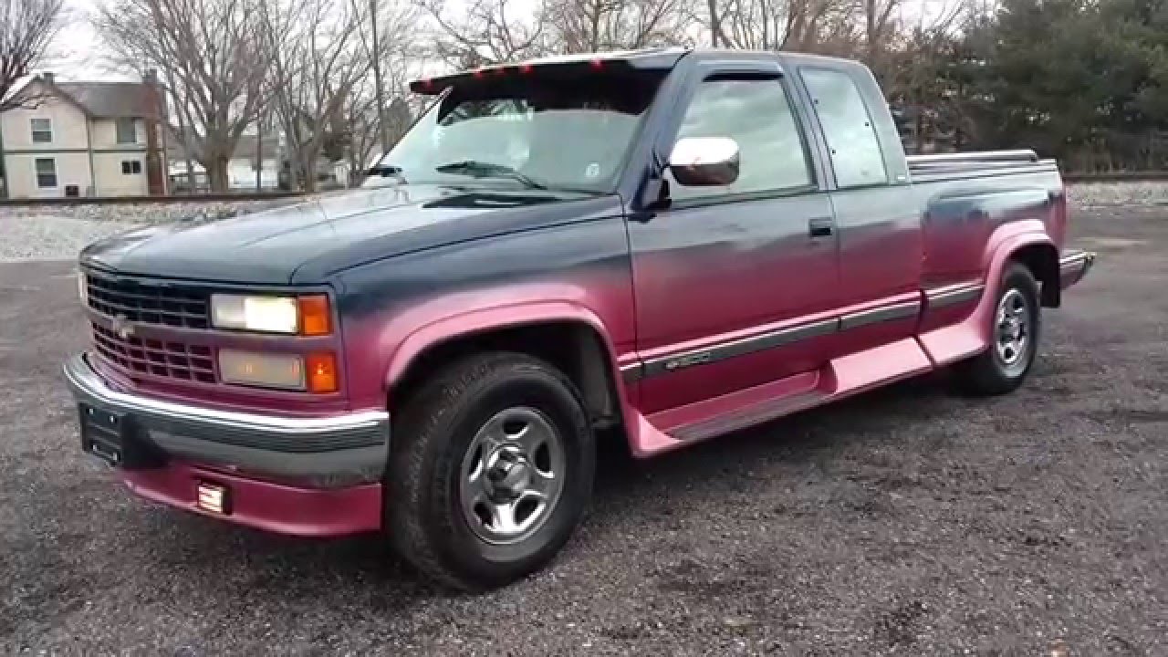 SOLD! 1993 Chevy Silverado 1500 Ext cab 4x4 Show Truck! 90k!