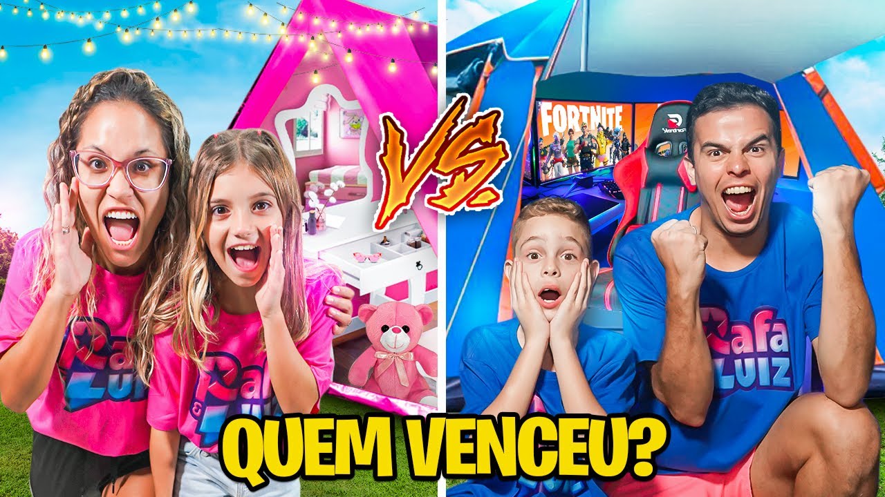 QUEM FIZER O MELHOR CAMPING COM ITENS DA MANSÃO VENCE! - ÉPICO!