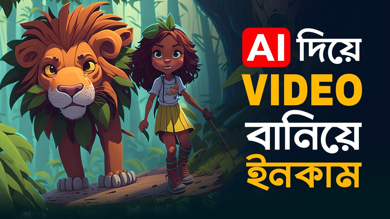 How to create 3D animation video for Kids and EARN Money  | AI & ChatGPT | Bangla Tutorial A to Z