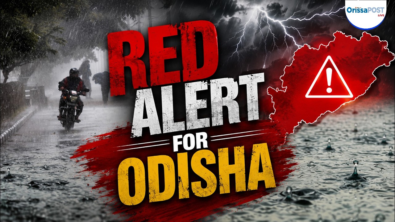 Odisha Weather Alert: IMD issues red warning | 20+ CM rainfall forecast amid flood crisis
