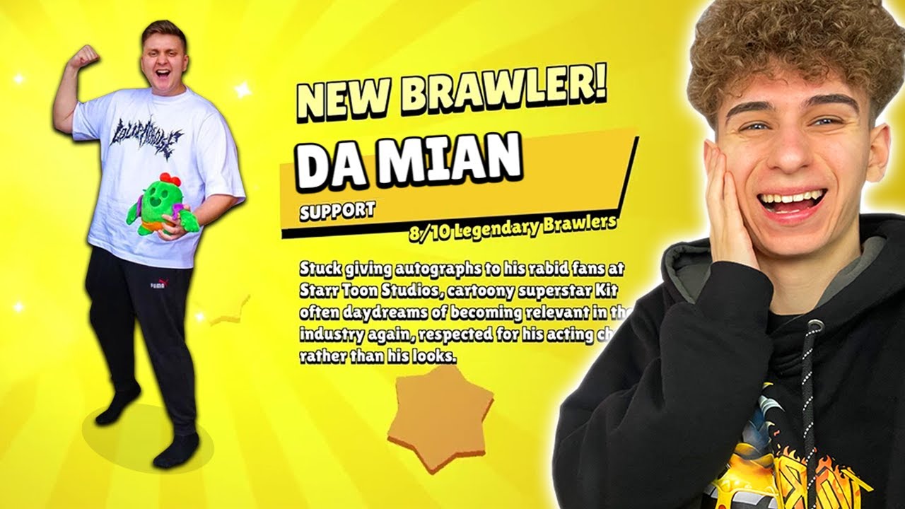 DODAŁEM WSZYSTKICH YOUTUBERÓW do BRAWL STARS jako NOWYCH ZADYMIARZY...😂