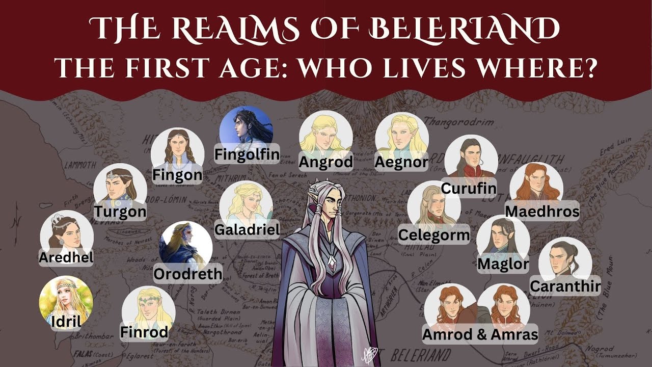 The Realms of Beleriand | Who lives Where in the First Age? (Silmarillion Explained)