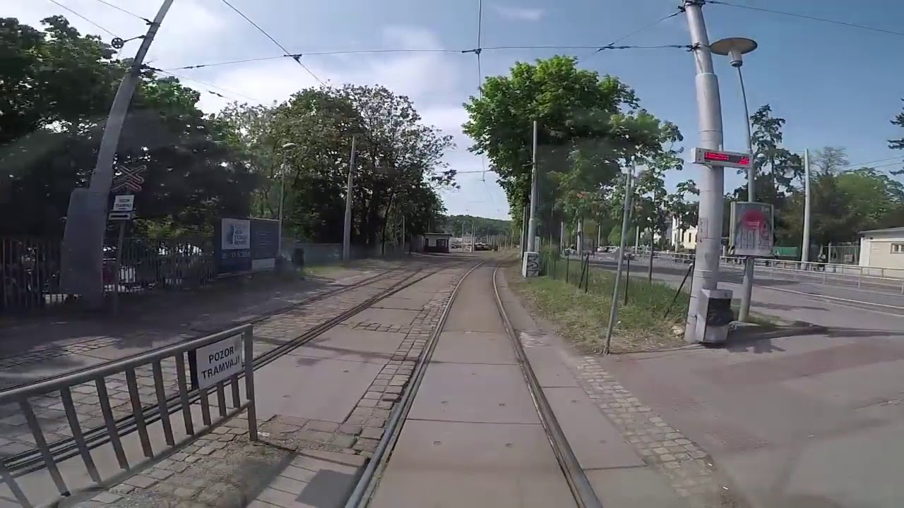Linka P1 - Zvonařka - Pisárky - Malinovského náměstí - Pisárky - time lapse