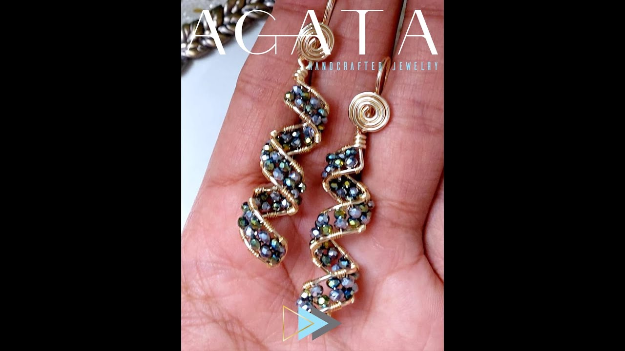 ALAMBRISMO - ARETES EN ESPIRAL  - AGATA MTY