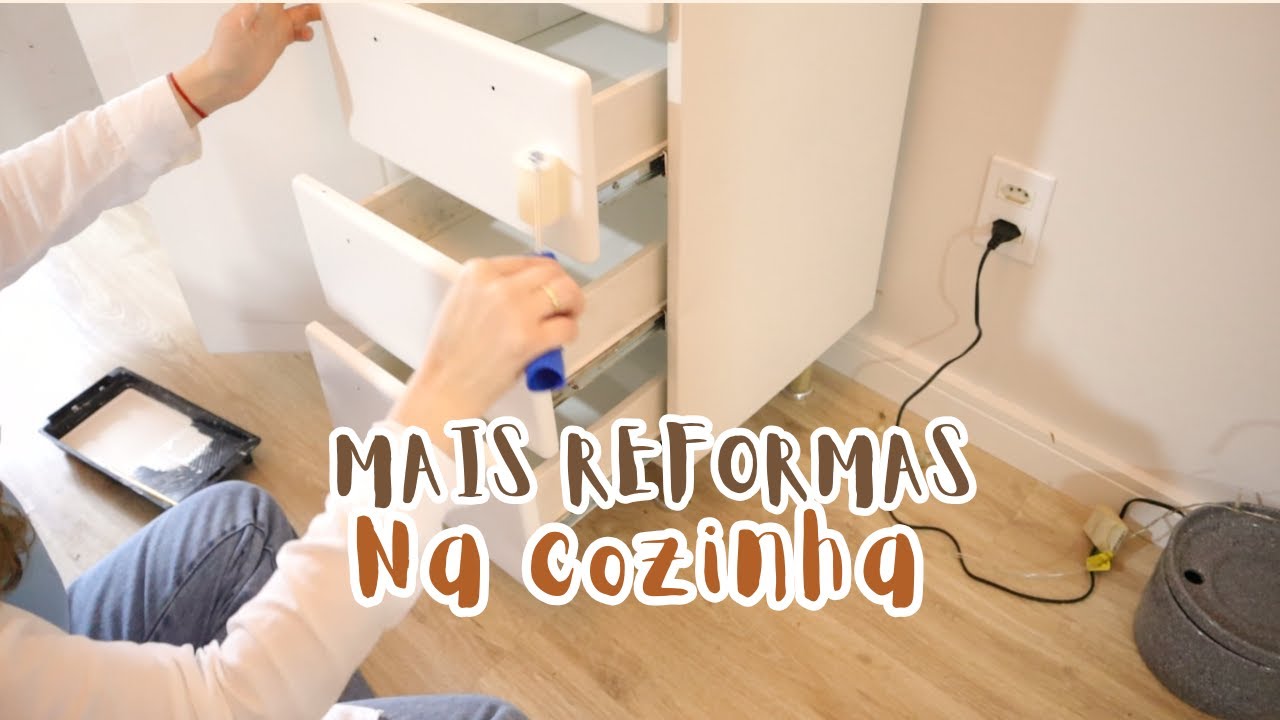 Reformei meu armário de aço de maneira prática e rápida! Reformando a cozinha aos poucos!