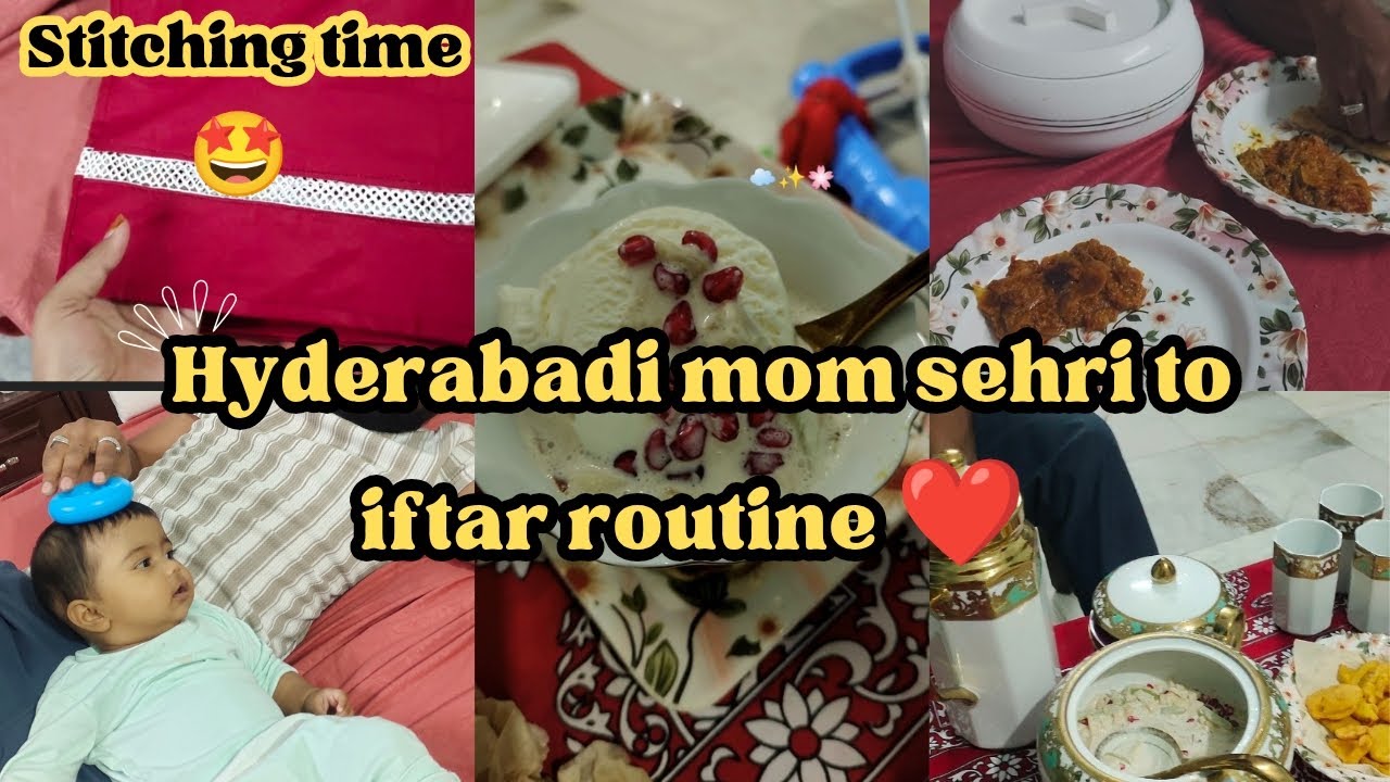 Hyderabadi mom sehri to iftar routine ❤️| Aj dress stitch kare😍