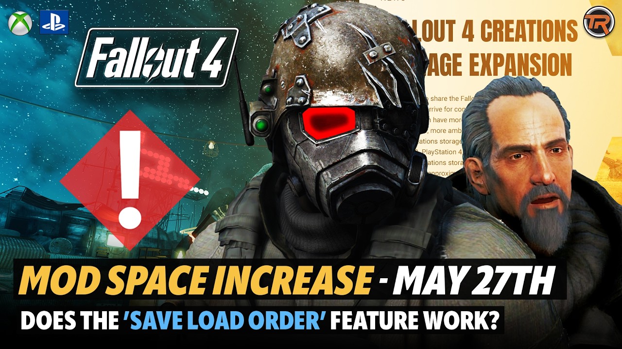 Fallout 4 Mod Storage Increase - &lsquo;Save Load Order&rsquo; Feature