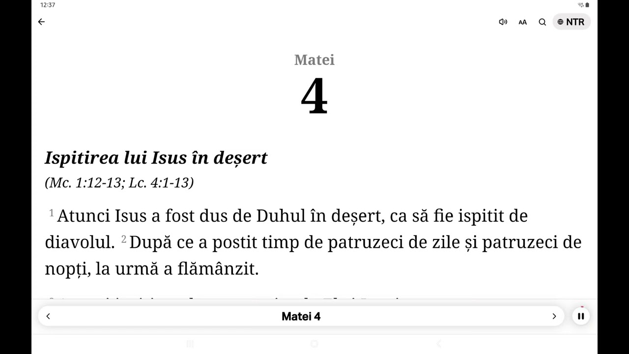 Evanghelia dupa Matei - Noul Testament - Noua Traducere Romana Dumitru Cornilescu