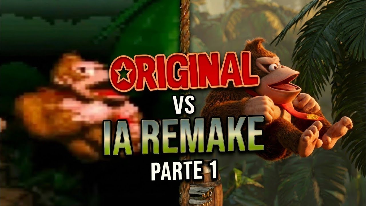 Donkey Kong Country — Kongo Jungle | Original vs IA Remake (Parte 1)