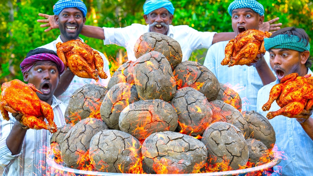 MUD CHICKEN | Whole Chicken Cooked in Covered Clay | Ancient Cooking Method | Village Chicken Recipe