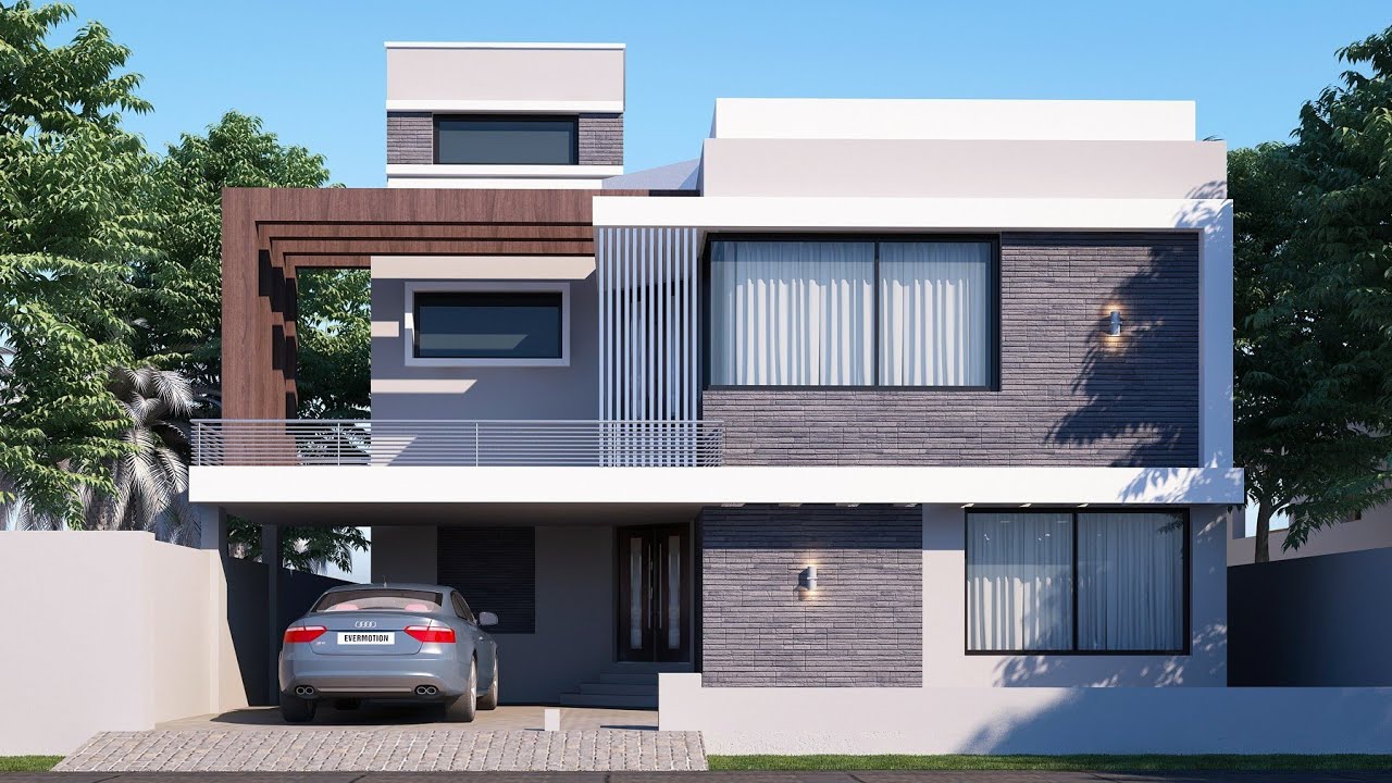 The Most Demanded double Story House Design at 1 Kanal 50x90 plot | Best Plan and Decent Elevation