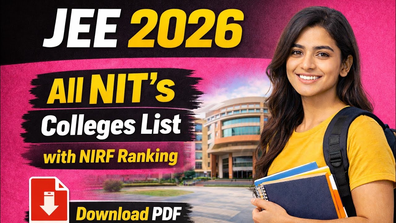 JEE 2026 All NIT Colleges List | NIRF Ranking 2025 | Best NITs for JEE Main | #jee2026 #nit #nirf