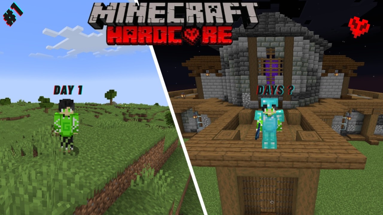 Perfect Start to My Minecraft Hardcore World