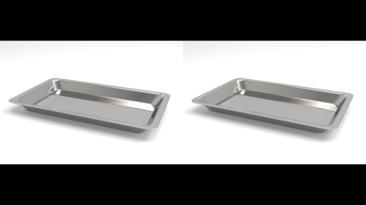Medical Steel Tray modeling in 3ds in 3Ds max.