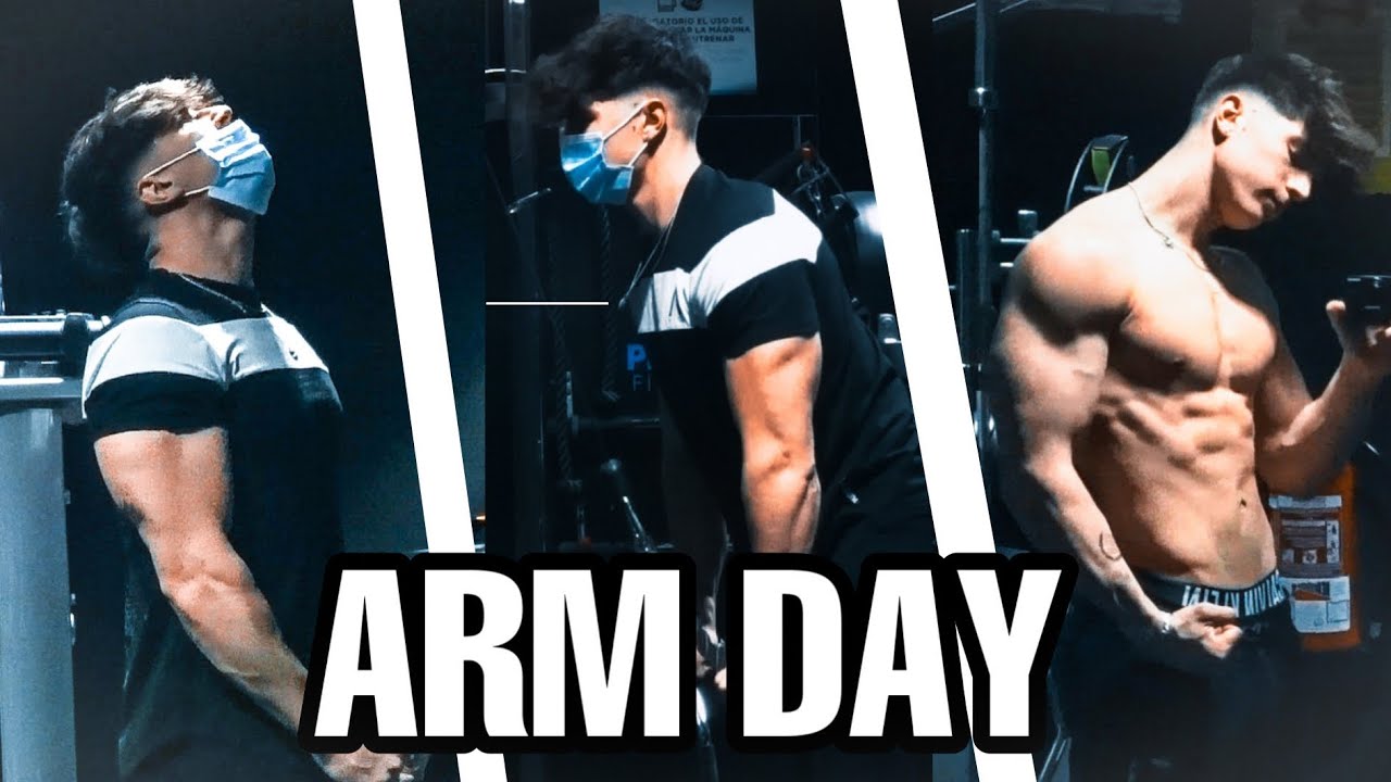 AS&Iacute; ENTRENO BRAZOS para que CREZCAN!! | ARM DAY MOTIVATION! (VLOG)