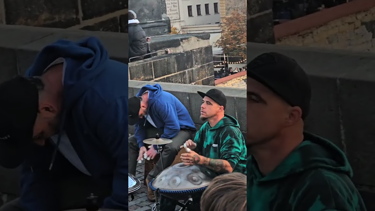 Handpan at charles Bridge,  Prague
