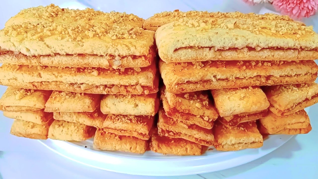 HOW TO MAKE JAM & WALNUT SHORTBREAD COOKIES THAT MELT IN THE MOUTH | NO- FAIL RECIPE 