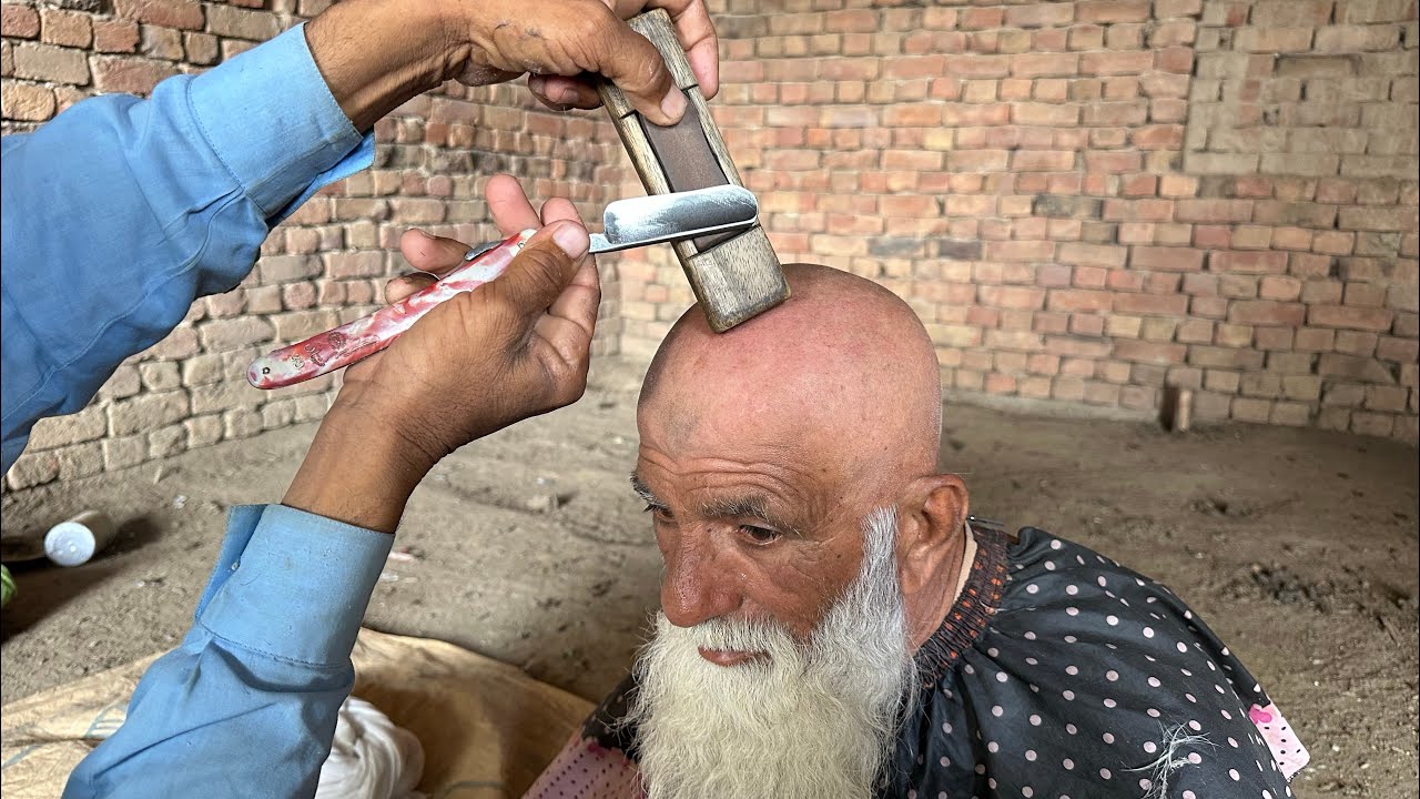 ASMR Fast Head Shave With Barber Old 👨‍🦳[SHAMS ASMR]