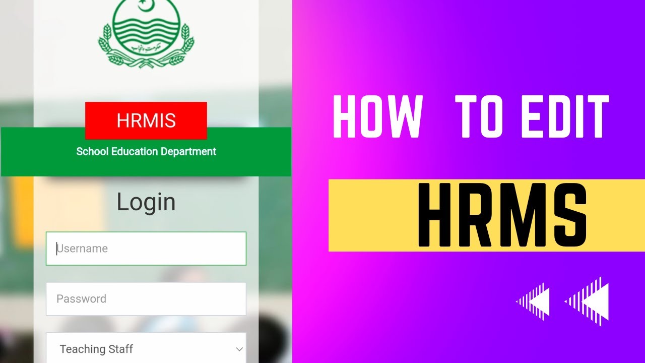 HOW TO EDIT HRMS PROFILE EASY NEW WAY /HRMS PROFILE KESY EDIT KREN 2022