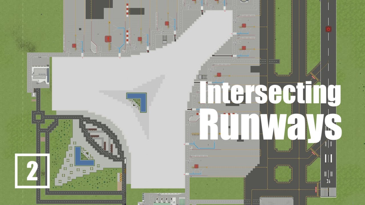 Airport CEO -  Airport with intersecting runways | Timelapse ep.2