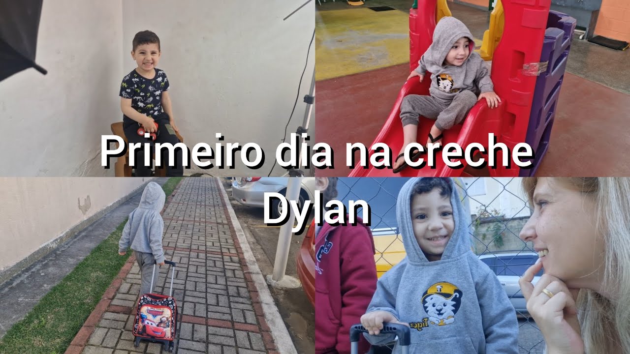 Dylan come&ccedil;ou a ir a creche | Bruna Amaral 