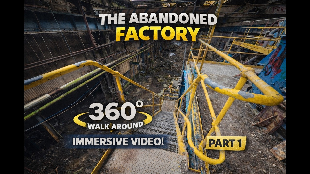 🏭 Abandoned Factory Walk Around - Glasgow | 360° Walk Around Experience (Part 1)
