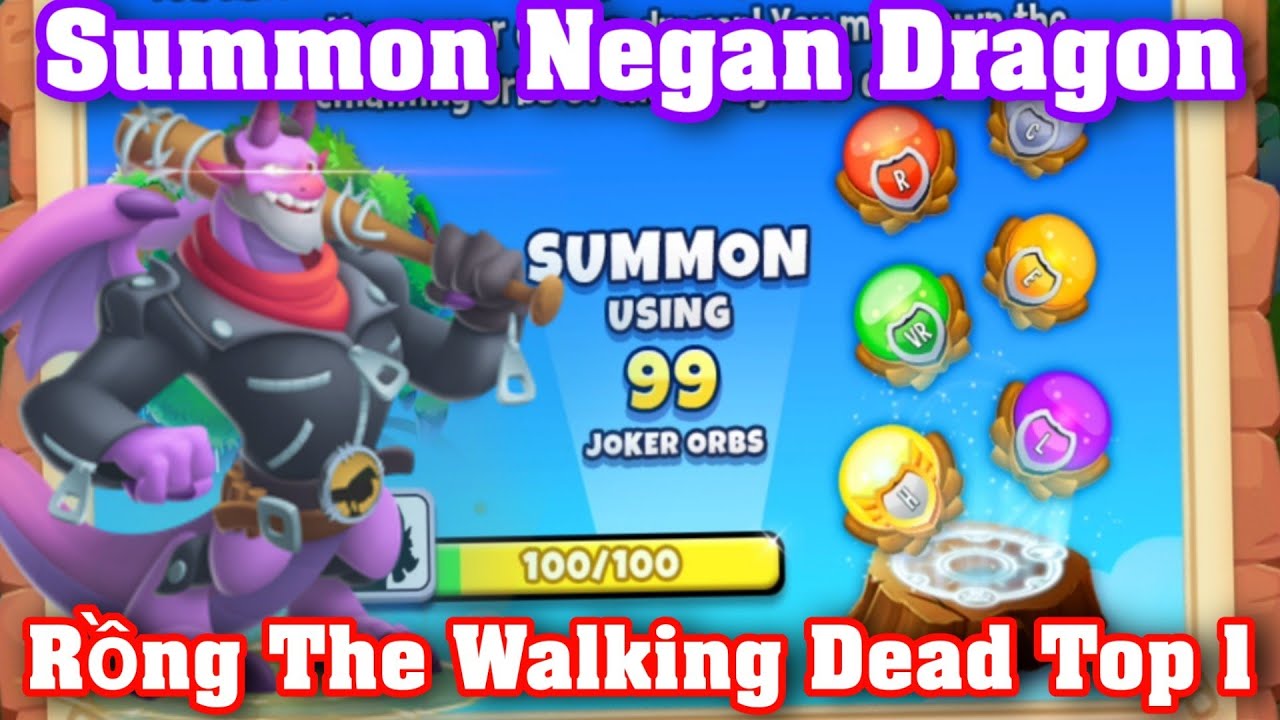 Dragon City Tập 1115 : Summon Chú Rồng Negan Dragon The Walking Dead Top 1