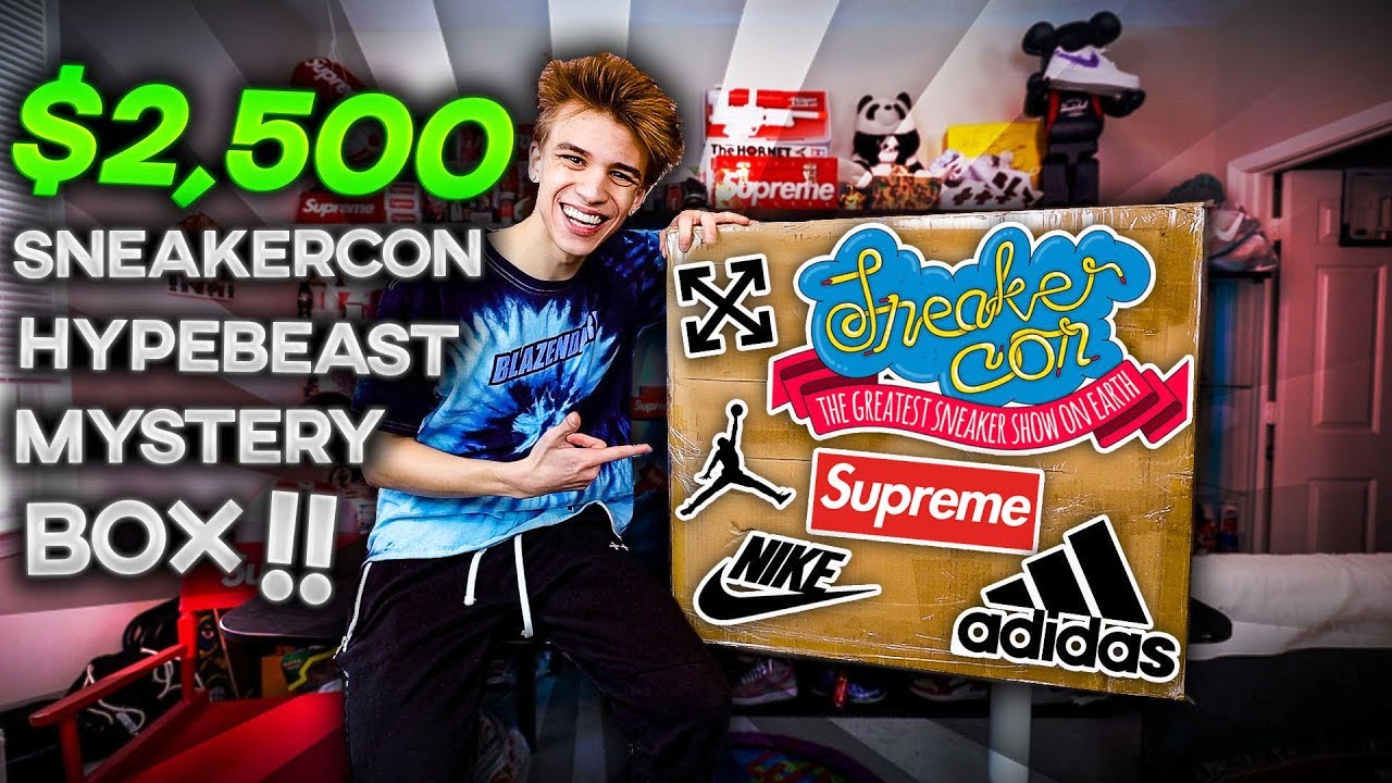 Unboxing a $2500 SNEAKERCON Mysterybox! (GRAIL FOUND)