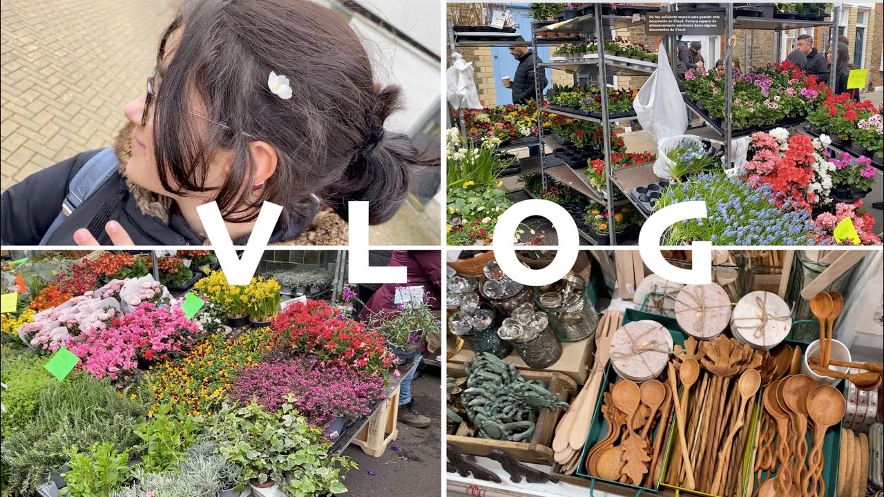 MERCADO DE LAS FLORES DE LONDRES 🌺🌹🌷💐│ vida en UK 🇬🇧