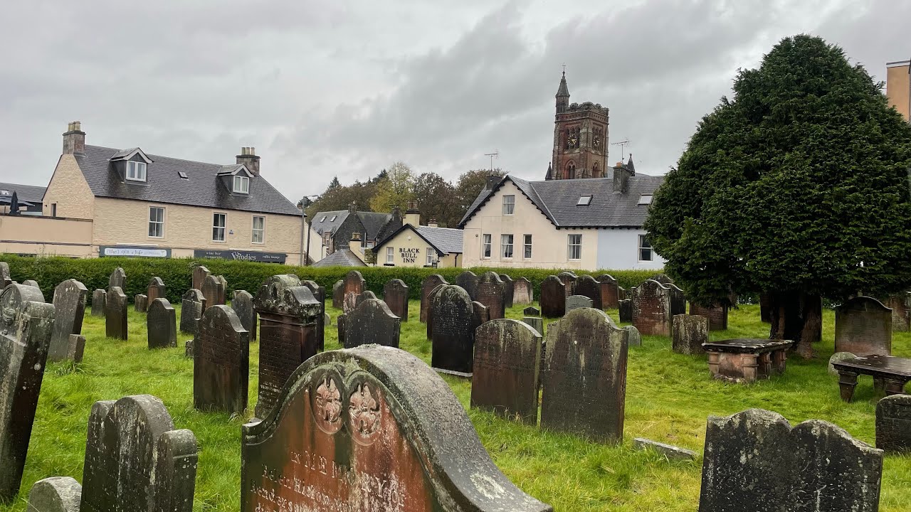 Moffat village and graveyard Scotland #ghosts #paranormal #cemetery #history